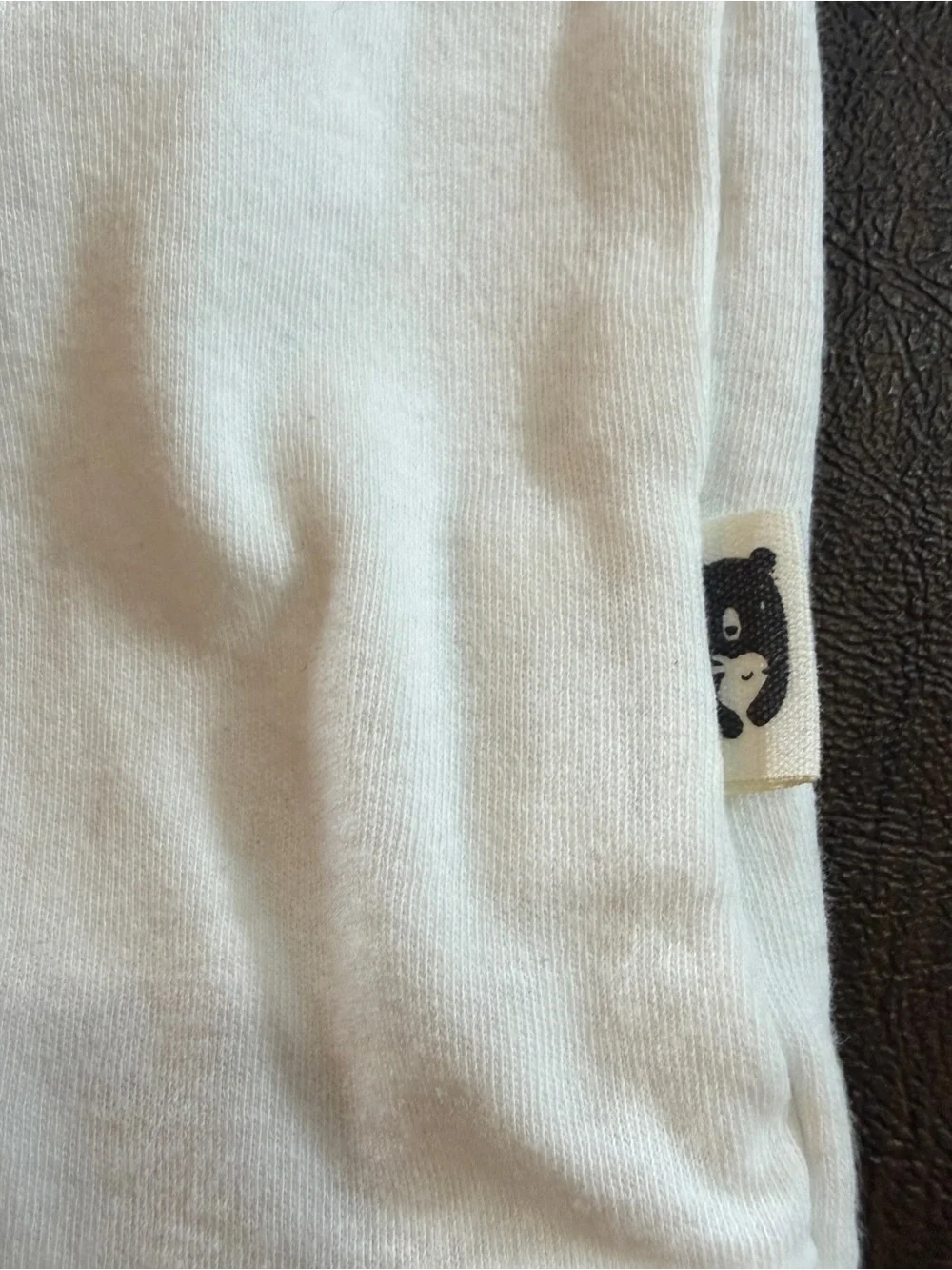 Rabbit & Bear Snap Baby Bodysuits - Pumpkins White and Tan Sz 3-6M